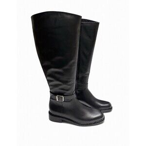 La Canadienne Stevie Waterproof Leather Riding Boot Size 7.5 Knee Black New